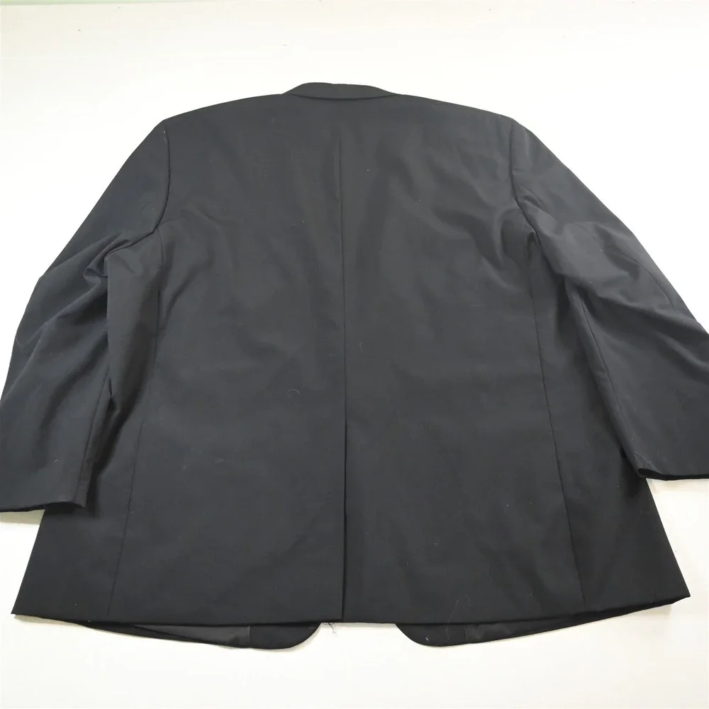 CM Gold Series 60R Solid Black Wool Mens Blazer Suit Jacket‎ Sport Coat